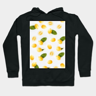 Yellow Lemons Pattern Hoodie